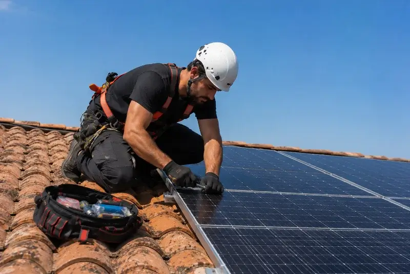 Maintenance et monitoring de panneaux solaires à Saint-Aubin-de-Cadelech