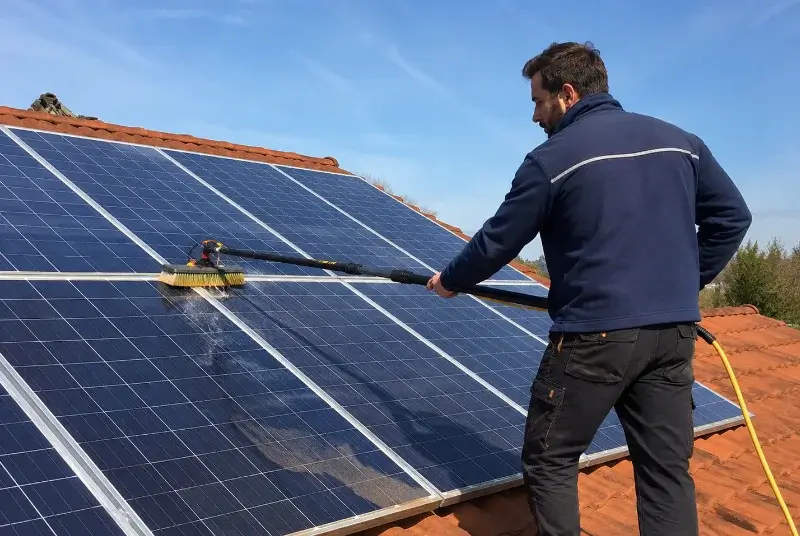 Nettoyage et entretien de panneaux solaires à Saint-Aubin-de-Cadelech
